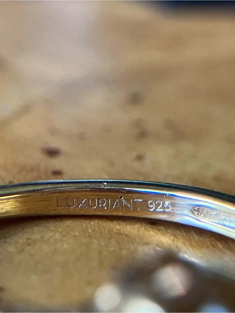Golden Apatite Lab Grown Diamond Ring Size 7